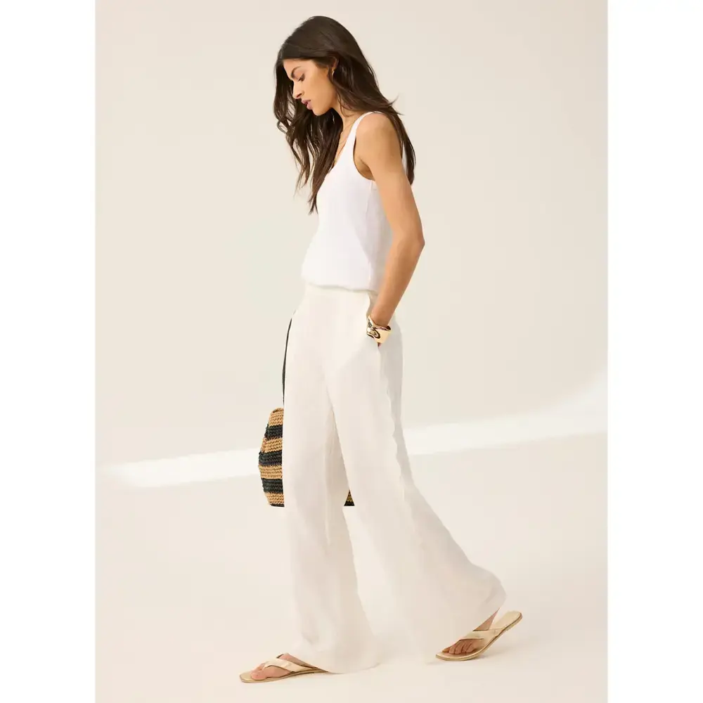 Mint Velvet Mint Velvet Linen Scallop Trouser